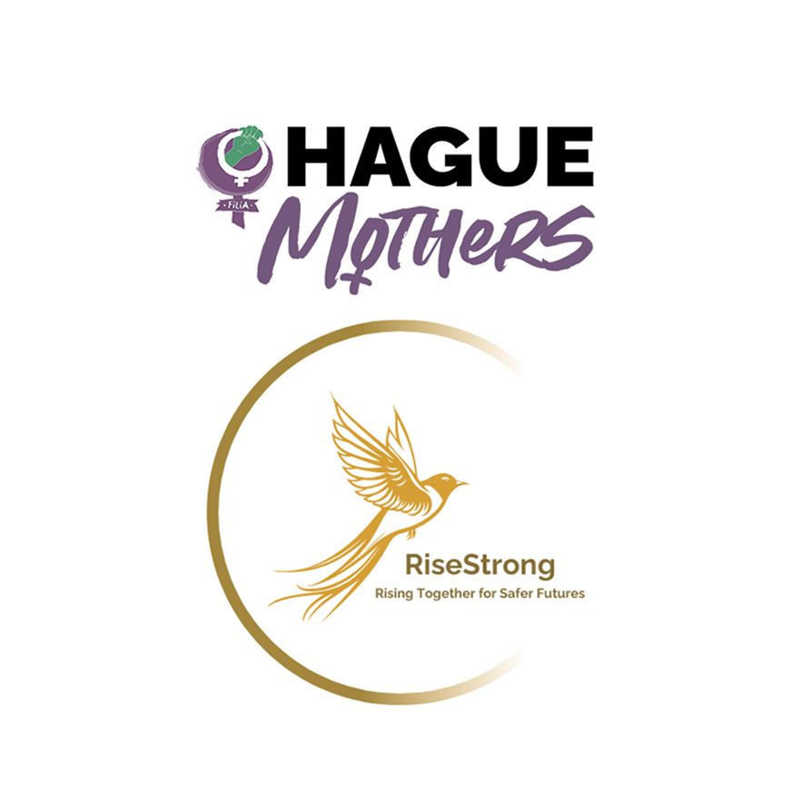 Hague Mothers and Rise Strong Logos